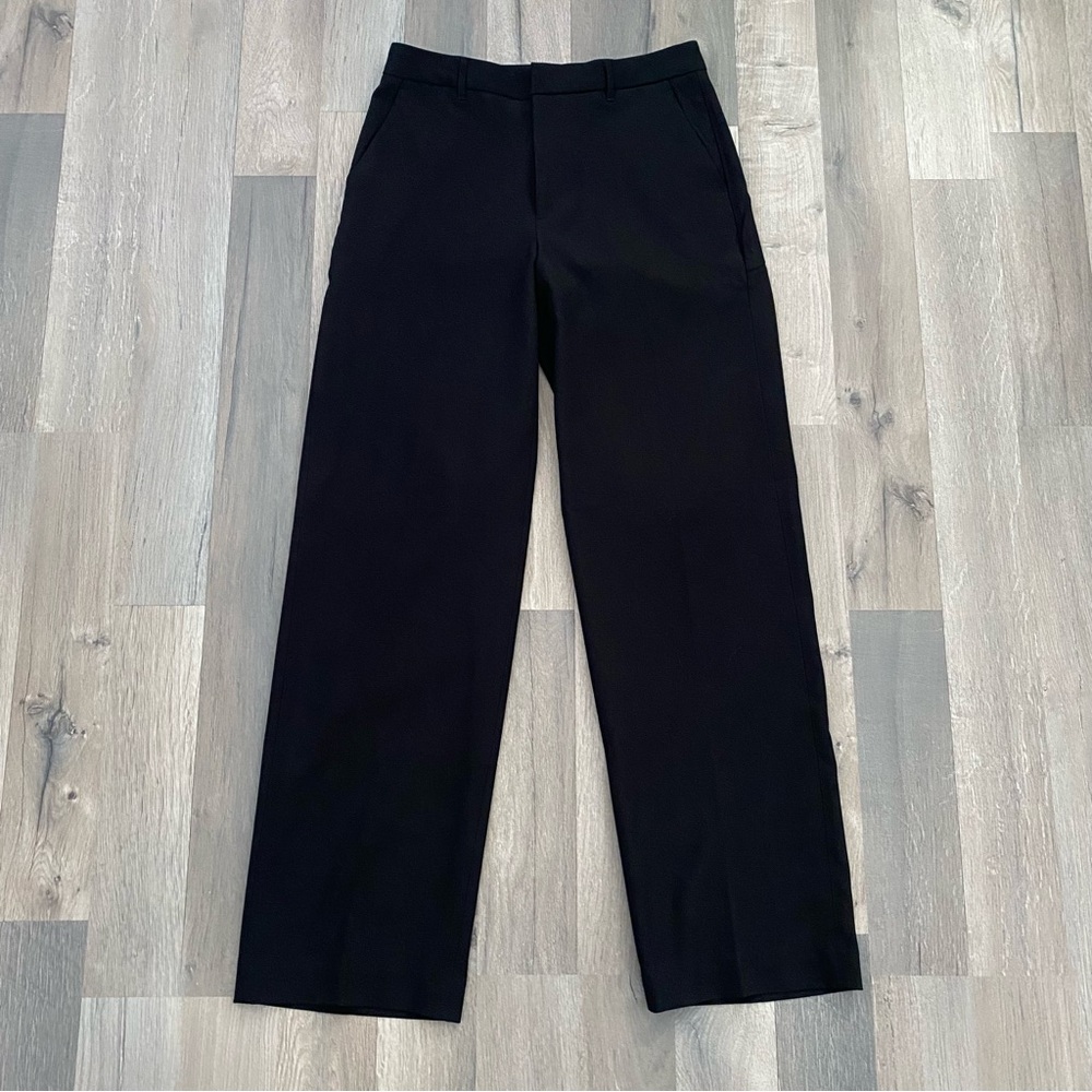 Banana Republic Black Wide-Leg Trousers sz 2 (run large).